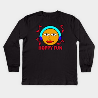 Happy fun Kids Long Sleeve T-Shirt